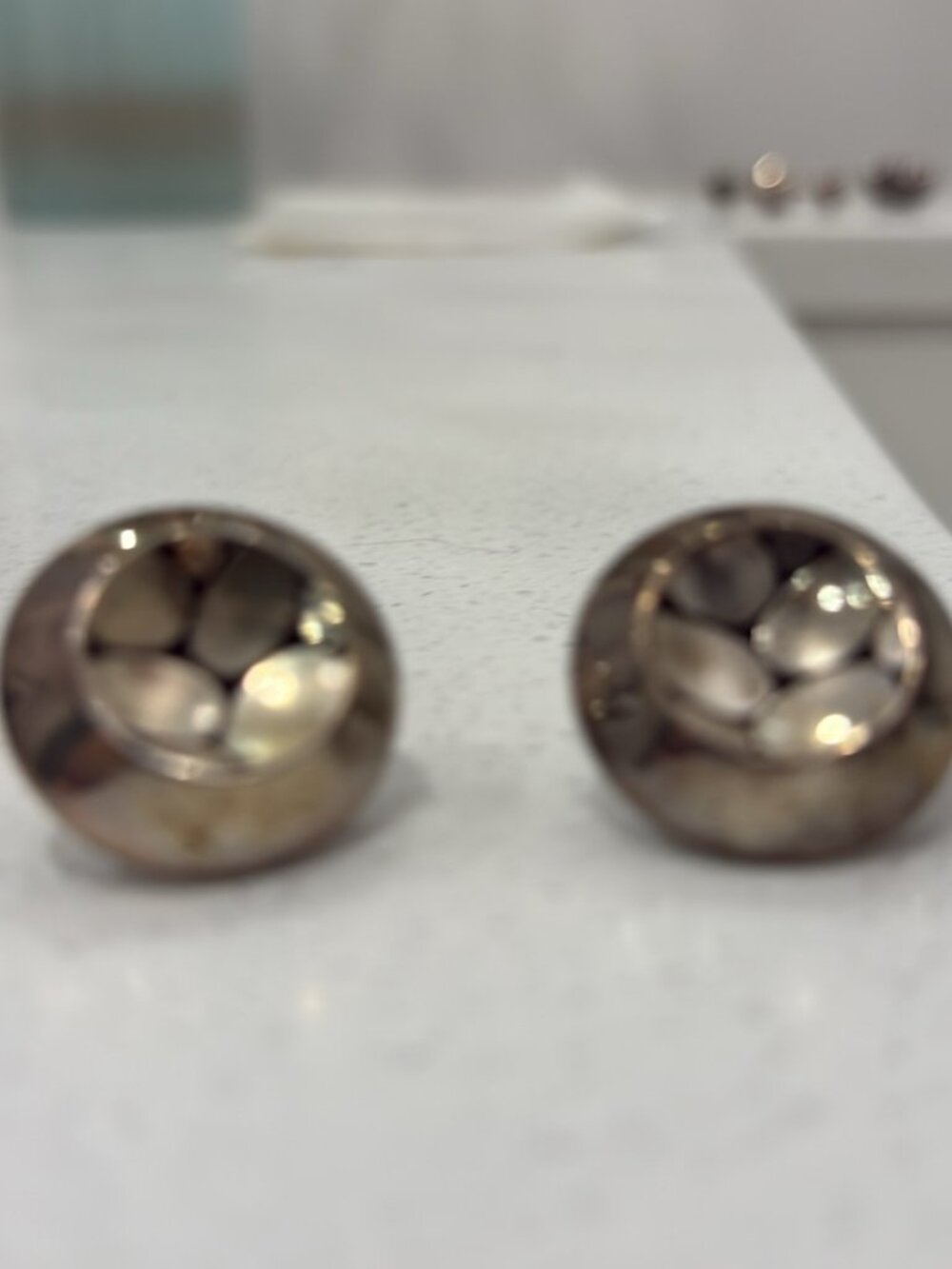 John Har Kali Sterling Silver Pebble Cufflinks